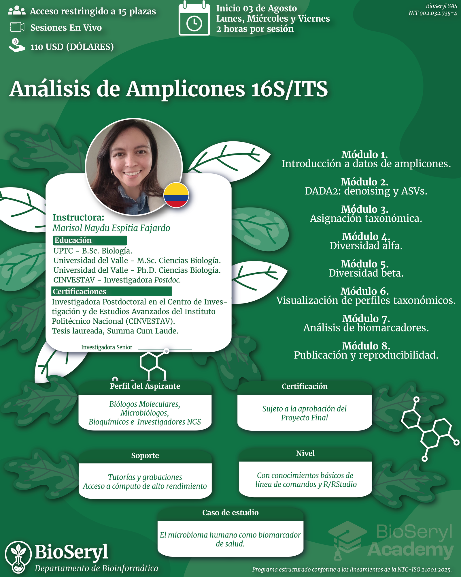 TC-BIO-02 Análisis de Amplicones 16S/ITS